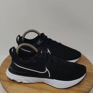 Nike React Infinity Run FK 2 Running Shoe- Women- Size 6-Black-Athletic Sneaker